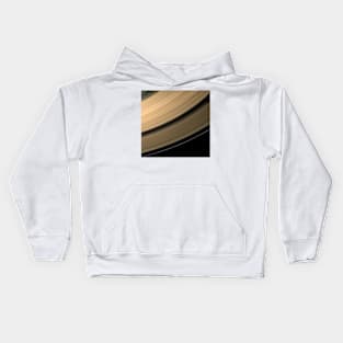 Saturn's rings at equinox, Cassini image (C012/2505) Kids Hoodie